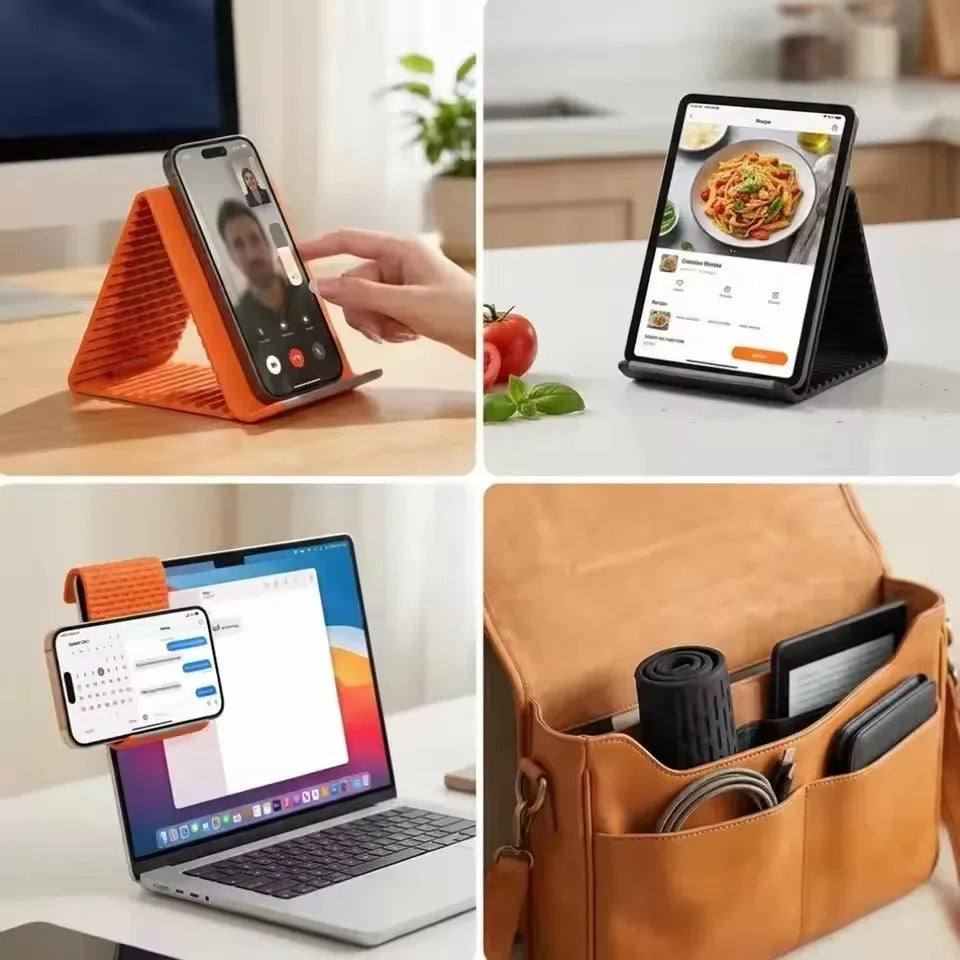 Support pliable pour téléphone, tablette et ordinateur – Le Support Nomade